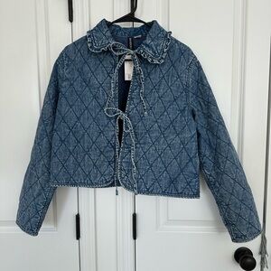 H&M Blue Quilted Jacket